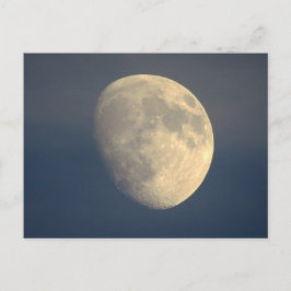 Måne på en grumlig natt vykort