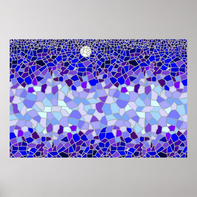 Måne på natten poster (Framsidan)