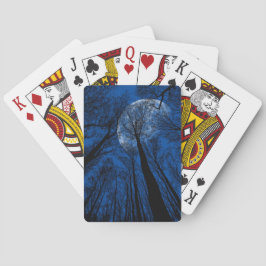 Måne på natthimlen casinokort