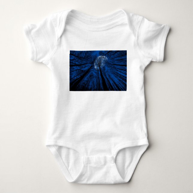 Måne på natthimlen t shirt (Framsida)
