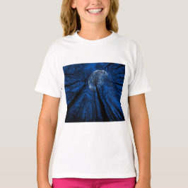 Måne på natthimlen t shirt