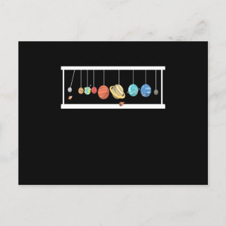 Måne Pendulum Planets Astronaut Space Vykort