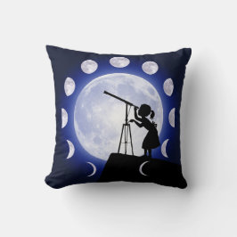 Måne Phase Astronomy cushion. Kudde