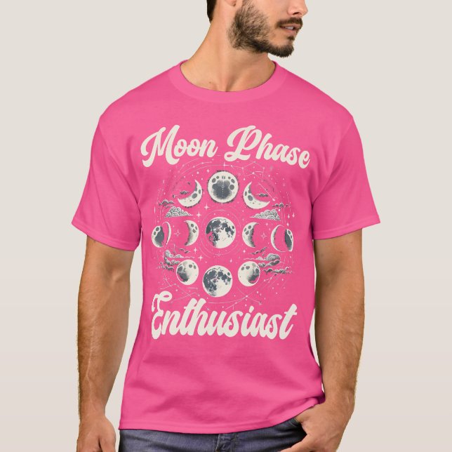 Måne Phase Full Moon Lunar Eclipse Astronomer Astr T Shirt (Framsida)