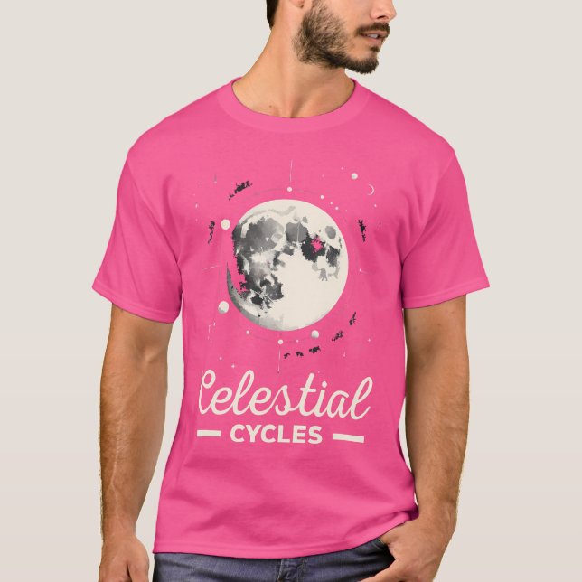 Måne Phase Full Moon Lunar Eclipse Astronomer Astr T Shirt (Framsida)