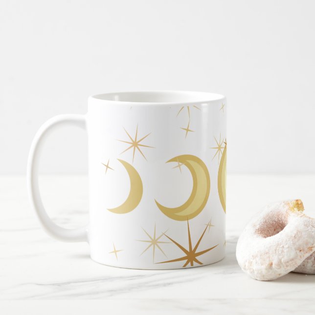 Måne Phases Kaffemugg (Med munk)