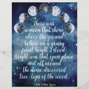 Måne Phases Mystic Scrapbook Papper