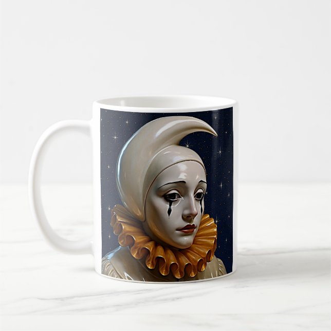 Måne Pierrot Kaffemugg (Vänster)