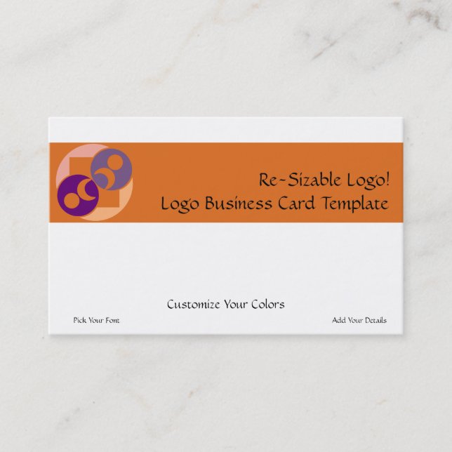 Måne Planet Logotyp Visitkort (Framsida)