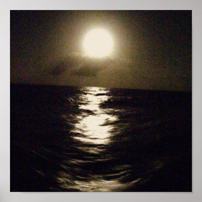 Måne poster på havet (Framsidan)
