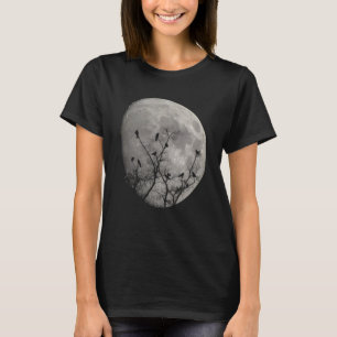 Måne Raven Gothic Kråkas Silhouette T Shirt