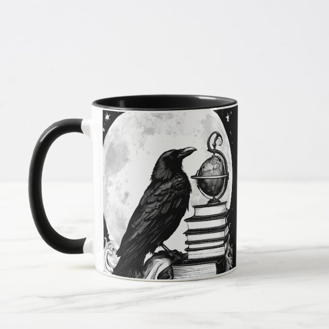 Måne Raven Mugg (Vänster)
