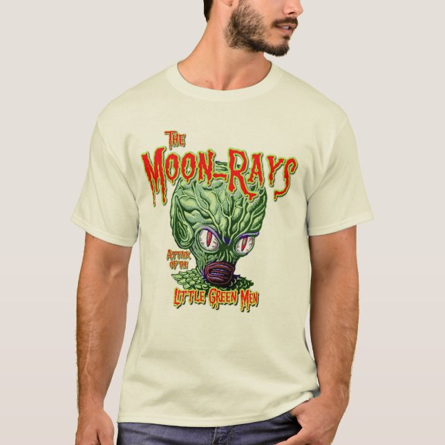 Måne-Rays attack mot lilla Grönten Manar T Shirt (Framsida)