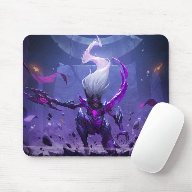 Måne Scorn Gaming Mousepad | Tema för nattmurare Musmatta (Med mus)