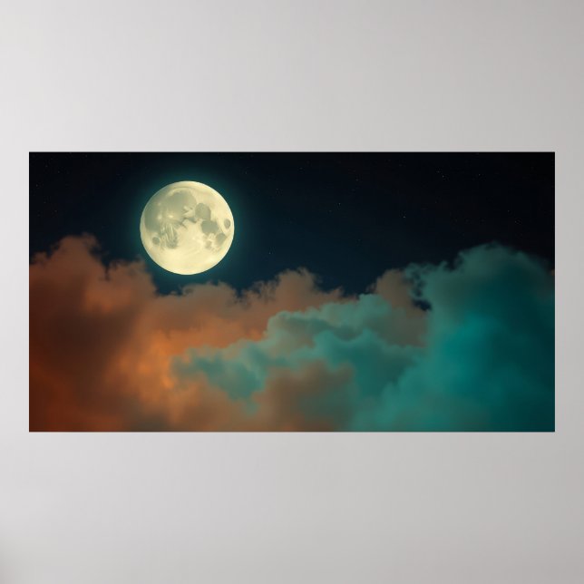 Måne Serenitet Poster (Framsidan)