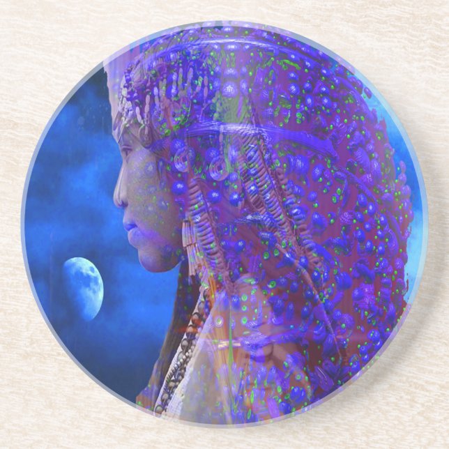 Måne Shadow Underlägg Sandsten (Framsidan)