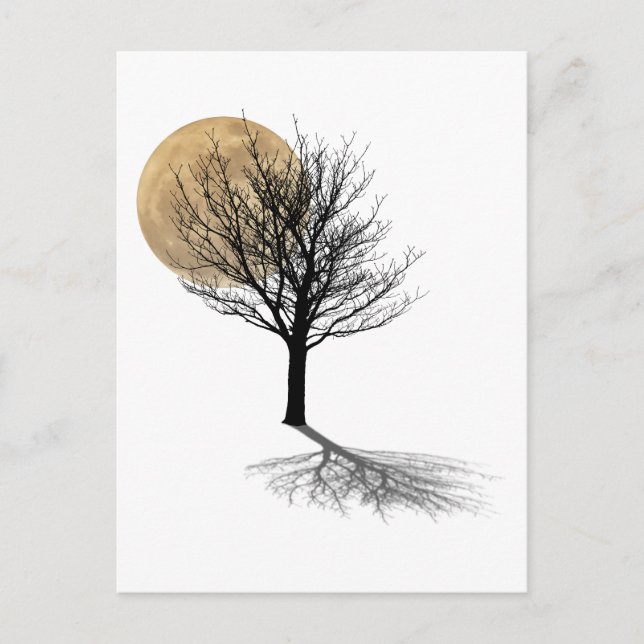 Måne Shadow Vykort (Framsida)