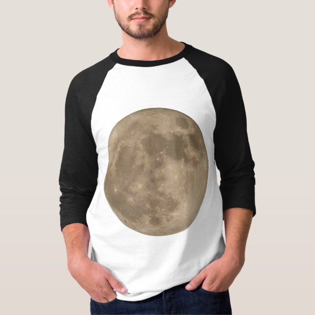 Måne Shirt Full Moon Jersey Coola Måne Shirt Tee Shirt (Framsida)
