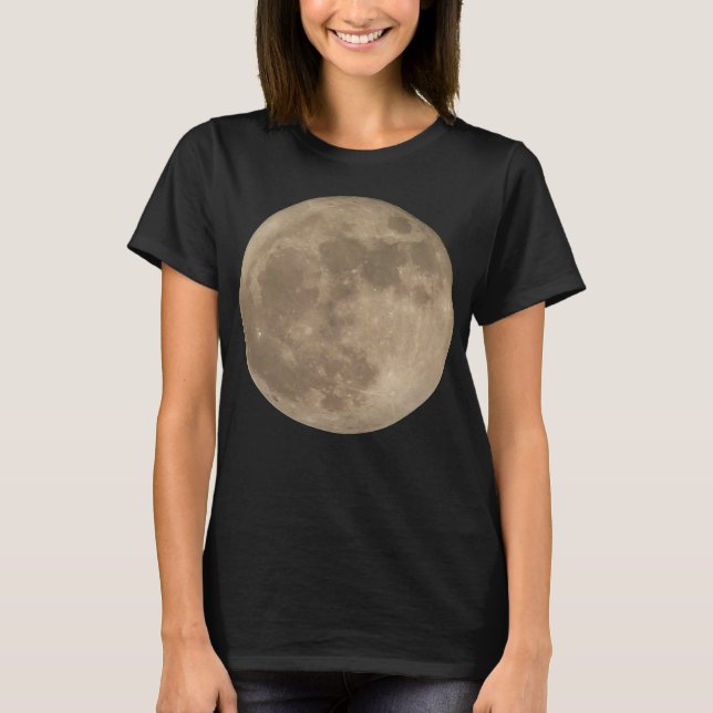 Måne Shirt Full Moon T-shirt Dam Måne Shirt (Framsida)
