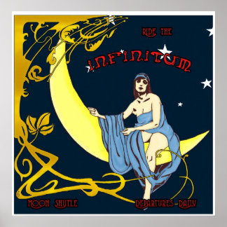 Måne Shuttle Poster