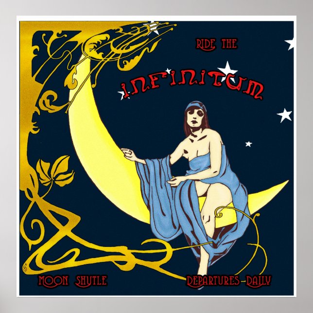 Måne Shuttle Poster (Framsidan)