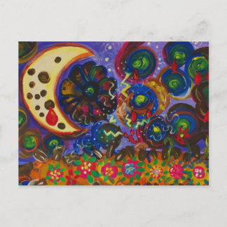 Måne skadades av hennes skugga vykort