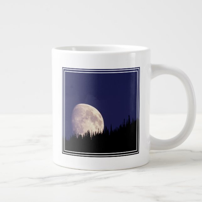 Måne & Skog | Glacier National Park Montana Jumbo Mugg (Höger)