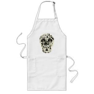 Måne Skull Apron Långt Förkläde