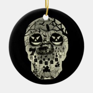 Måne Skull Ornament