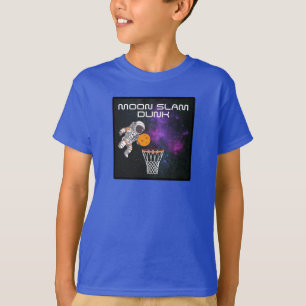 Måne Slam dunk Astronaut T Shirt