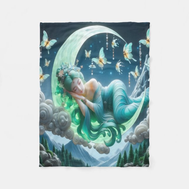 Måne Sleeper Fleece Blanket (Framsidan)
