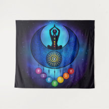 Måne & Sol Woman Chakra Tapestry - 59 bl