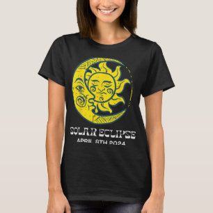 Måne Solar Eclipse 2024 Totality April 8 Women T Shirt