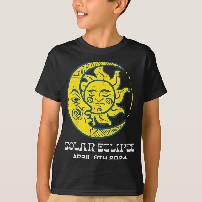 Måne Solar Eclipse 2024 Totality April 8 Women T Shirt (Framsida)