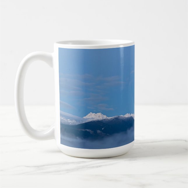 Måne som går ned | Seabeck, Washington Kaffemugg (Vänster)