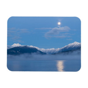 Måne som går ned Seabeck, Washington Magnet