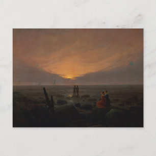Måne som stigning över havet, 1821 vykort