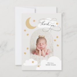 Måne Stars Clouds Arch Photo Grått Tack