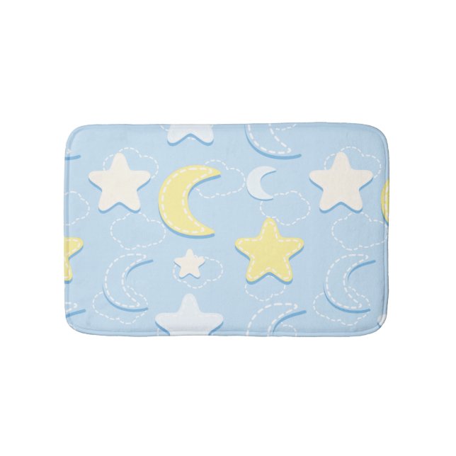 Måne & Stars Mönster Badrumsmatta (Framsidan)