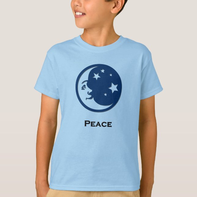 Måne Stars Peace Tee (Framsida)