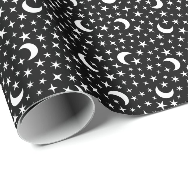 Måne & Stars Presentpapper (Rullad Hörn)