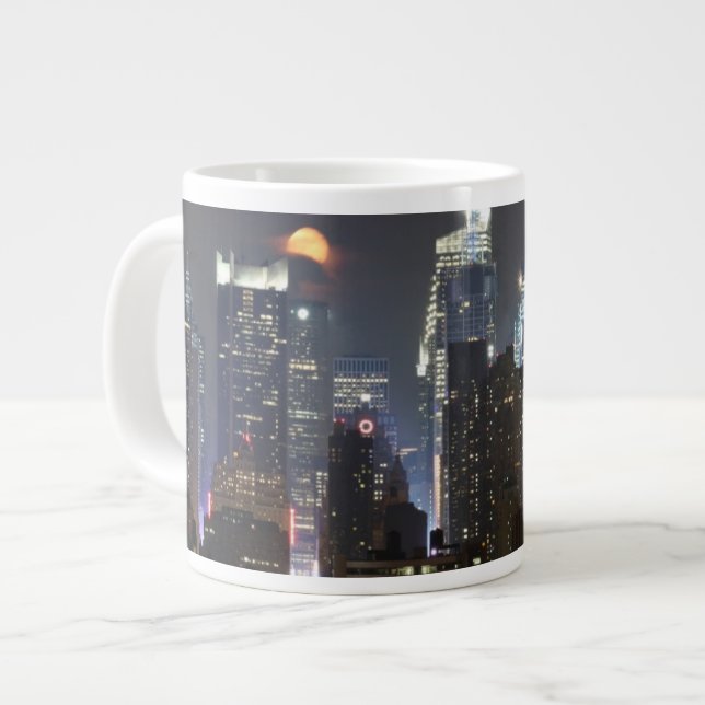 Måne stiger över min stad New York. Jumbo Mugg (Framsida vänster)