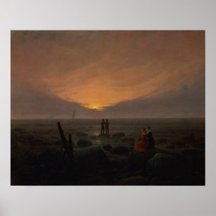 Måne Stigning över havet, 1821 Poster