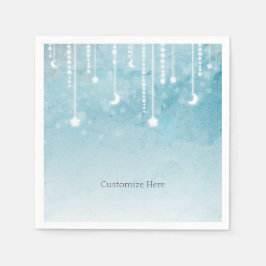 Måne & Stjärnor Celestial Baby Shower-fest Pappersservett