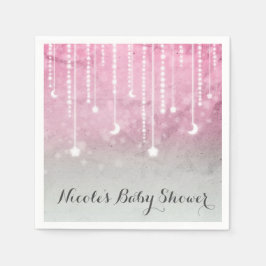 Måne & Stjärnor Celestial Baby Shower-fest Pappersservett