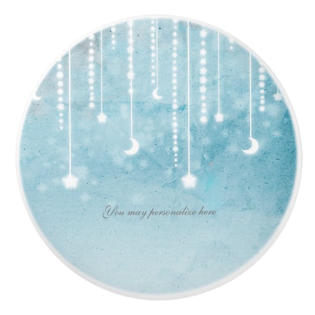 Måne & Stjärnor Celestial Hängande Glöd Knopp (Framsidan)