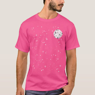 Måne Stjärnor Galax Yttre Rymden Himlakroppar Ast T Shirt