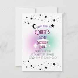 Måne & Stjärnor Inbjudningar