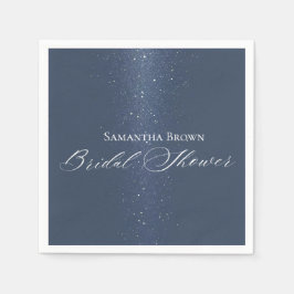 Måne Stjärnor & Strängar Ljus Bröllopsdusch Pappersservett