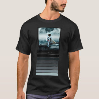 Måne Surfer Astronaut T Shirt